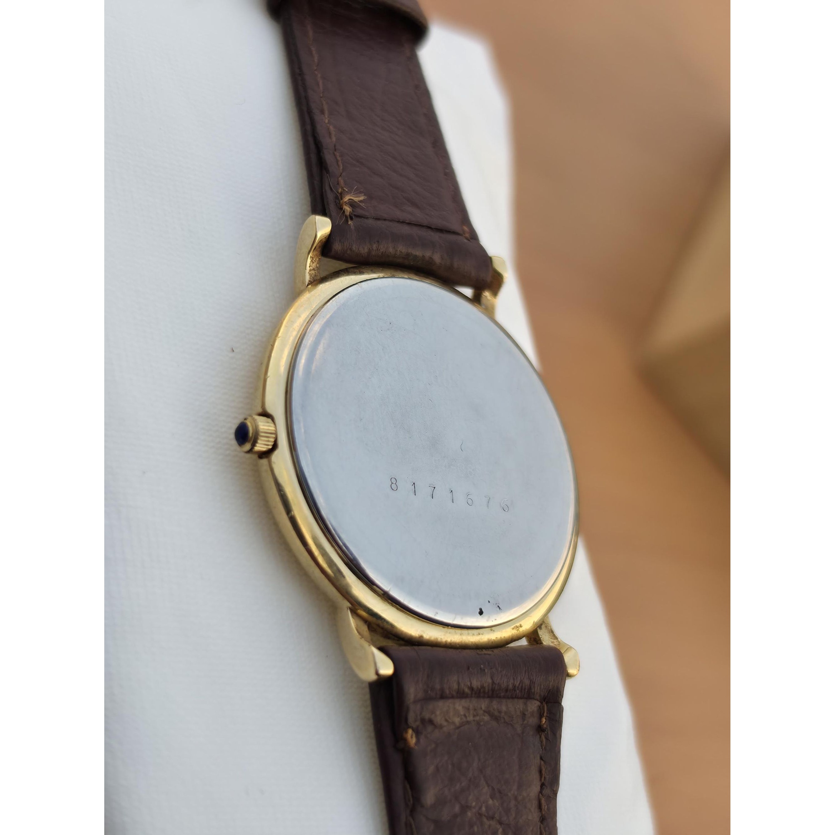 Vintage Movado Museum Watch Gold Champagne Classic Dress Quartz Roman Numeral — image 3 of 8